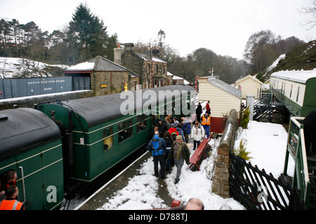 Goathland stazione è una stazione sulla North Yorkshire Moors Railway Foto Stock