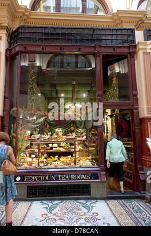 Hopetoun sale da tè nel blocco Arcade Melbourne, Victoria, Australia Foto Stock