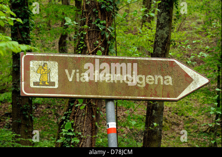 Italia, Lazio, via Francigena vicino Bolsena Foto Stock