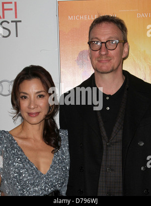 Michelle Yeoh, David Thewlis AFI Fest 2011 Premiere di "La Signora" tenutasi presso Grauman's Chinese Theatre Hollywood, California - Foto Stock