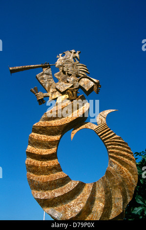 Ouidah Benin rotte des Esclaves Fettish statua Foto Stock