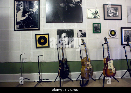 Una vista dell'interno di Sun Studio a Memphis, Tennessee Foto Stock