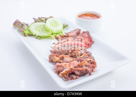 Grigliate di carni bovine è la Tailandia Foto Stock