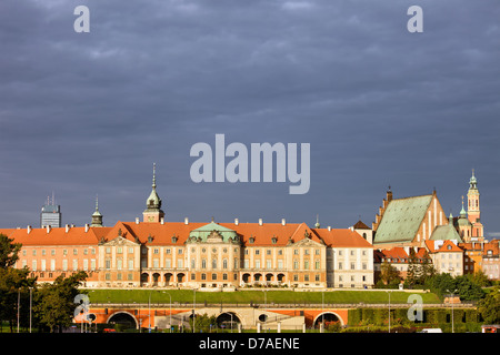 Castello reale nella città vecchia di Varsavia, Polonia Foto Stock