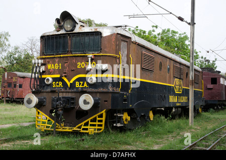 Locomotiva elettrica classe WAG/1 bo-bo 20710 bidhan National Railway Museum chanakyapuri new delhi india Foto Stock