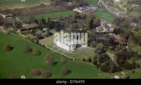 Vista aerea del Brodsworth Hall vicino a Doncaster Foto Stock