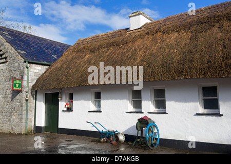 Sala da tè nel castello di Bunratty e il Folk Park,County Clare, Irlanda, Europa Foto Stock