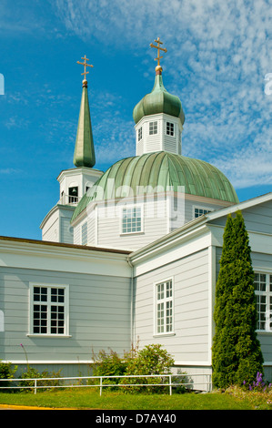 St Michael's cattedrale russa, Sitka, Alaska, STATI UNITI D'AMERICA Foto Stock