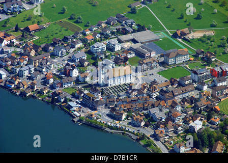 Arth, cittadina sul Lago di Zugo, in Svizzera Foto Stock