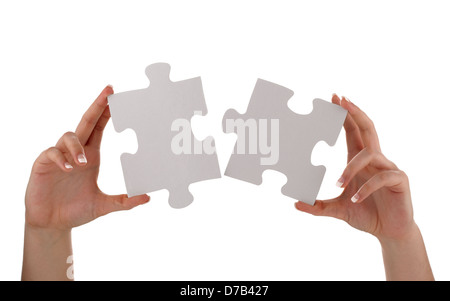 Pezzo del puzzle solution Foto Stock