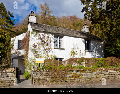 Dove Cottage nel villaggio di Grasmere Cumbria Lake District Inghilterra UK GB EU Europe Foto Stock