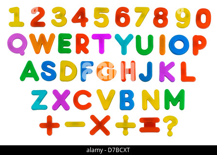 Bambino QWERTY ABC Foto Stock