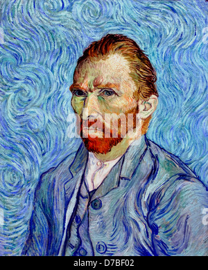 Ritratto Di Auto 1889 Vincent van Gogh 1853- 1890 Paesi Bassi Paesi Bassi Foto Stock