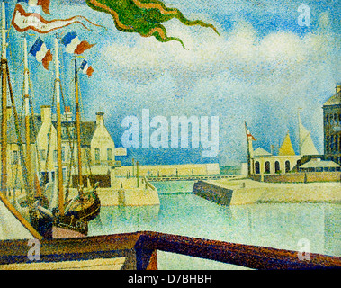 Domenica a Port en bessin 1888 Georges Seurat 1859 -1891 Francia - Francese Foto Stock