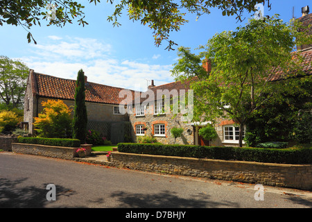 Il vecchio ufficio postale nel villaggio di Cossington, Somerset, Inghilterra, Regno Unito Foto Stock