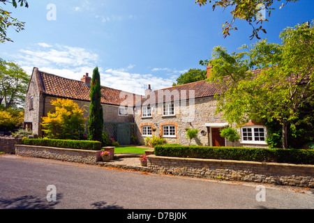 Il vecchio ufficio postale nel villaggio di Cossington, Somerset, Inghilterra, Regno Unito Foto Stock