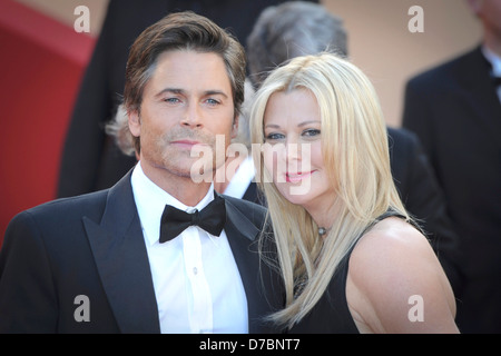 Rob Lowe, Sheryl Berkoff 2011 Festival Internazionale del Cinema di Cannes - Giorno 6 - Albero della Vita - Premiere Cannes, Francia - Foto Stock