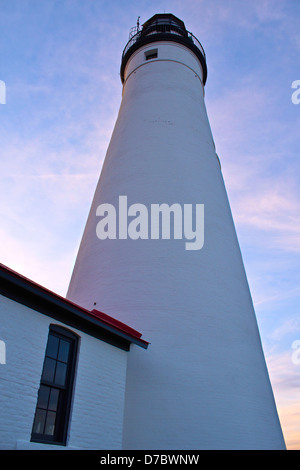 Fort gratiot faro di raggiungere in cielo. Port Huron, Michigan. Foto Stock