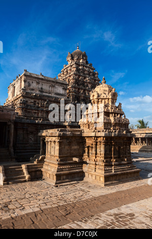 Tempio Airavatesvara, Darasuram, Tamil Nadu, India. Uno dei grandi templi viventi dei Chola - UNESCO - Sito Patrimonio dell'umanità. Foto Stock