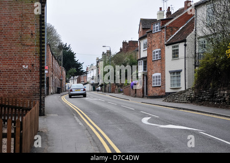 High Street, il Castello di Donnington Foto Stock