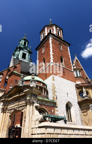 Cattedrale di Wawel, Cracovia in Polonia Foto Stock