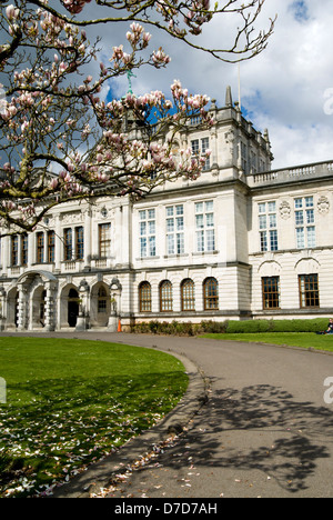 Università di Cardiff edificio cathays park Cardiff Galles del Sud Foto Stock