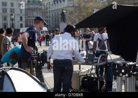 Bollywood riprese di film a Londra cinema indiano Sumeet Raghavan pascolo direttore di capra gauri sarwate Foto Stock