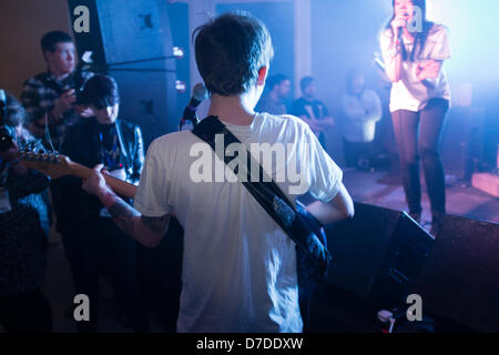 Liverpool, Regno Unito. Il 3 maggio 2013. Marmozets eseguire live at Screenadelica al Sound City, Liverpool, Regno Unito, venerdì 3 maggio, 2013. Credito: Peter Carr / Alamy Live News Foto Stock