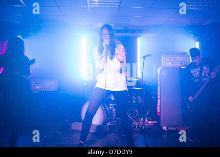 Liverpool, Regno Unito. Il 3 maggio 2013. Marmozets eseguire live at Screenadelica al Sound City, Liverpool, Regno Unito, venerdì 3 maggio, 2013. Credito: Peter Carr / Alamy Live News Foto Stock