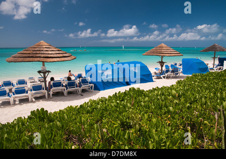 Grace Bay in Providenciales, Turks e Caicos Foto Stock