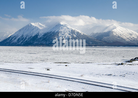 Braccio Turnagain in inverno Foto Stock