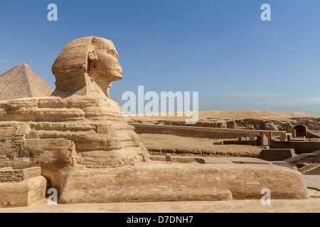 La Grande Sfinge di Giza in Egitto Foto Stock