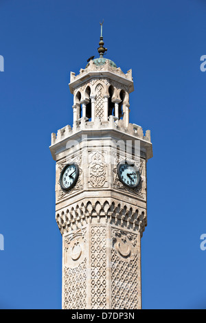 Konak clock tower, Izmir, Turchia Foto Stock