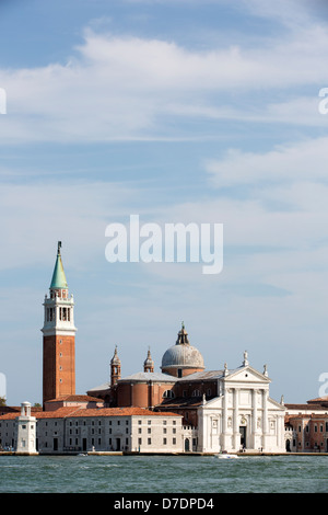 Isola di San Giorgio Maggiore a Venezia, Italia Foto Stock