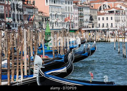 Gondole San Marco Venezia Foto Stock