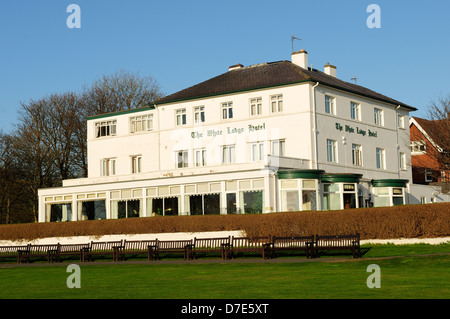 Filey,Costa Est Yorkshire,l'Inghilterra.Il White Lodge Hotel. Foto Stock