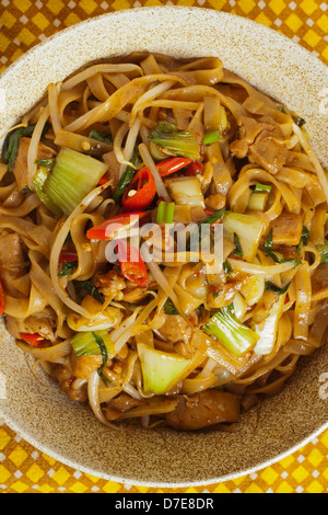 Char Kway Teow, malese noodles fritti Foto Stock