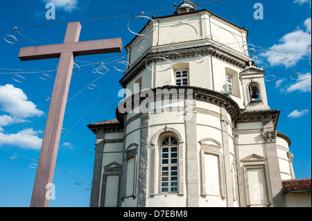 Europa Italia Torino Monte dei Cappuccini di Santa Maria del Monte Chiesa Foto Stock