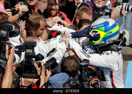 Motorsports / DTM: german touring cars Championship 2013, 1. Gara di Hockenheim, #7 Augusto Farfus (BRA, BMW Team RBM / BMW M3 DTM), Foto Stock