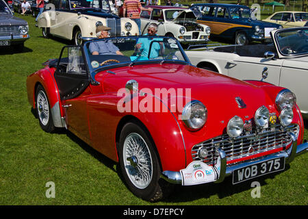 Trionfo TR3 red classic auto sportiva Foto Stock