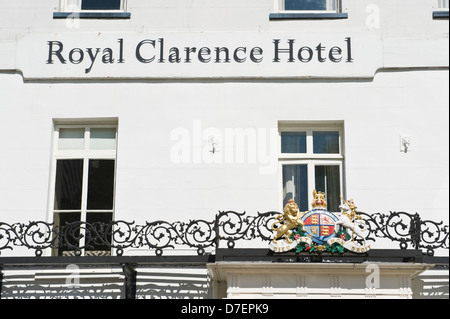 Esterno del Royal Clarence Hotel Cathedral Yard Exeter Devon England Regno Unito Foto Stock