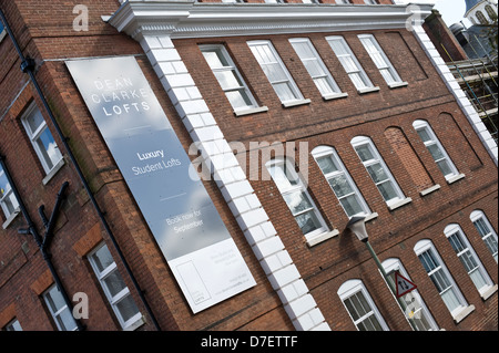 Esterno del decano Clarke Lofts studente di lusso Alloggi a Exeter Devon England Regno Unito Foto Stock