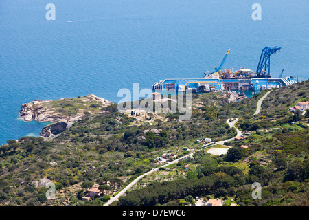 Costa Concordia naufragio Foto Stock