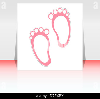 Baby girl scheda annuncio Foto Stock