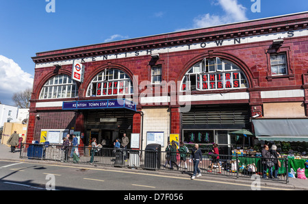 Kentish Town La stazione della metropolitana di Londra, Inghilterra, Regno Unito Foto Stock