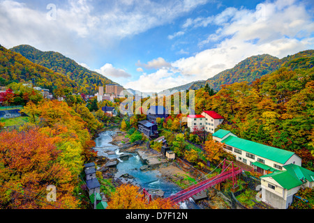 Jozankei, Giappone skyline Foto Stock