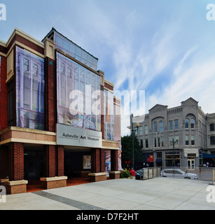 Asheville Art Museum di Asheville, North Carolina. Foto Stock