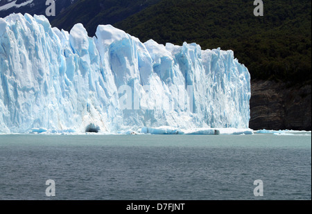 Parte di un ghiacciaio in Patagonia, Sud America. Foto Stock