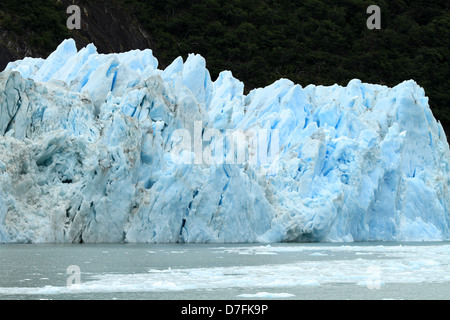 Parte di un ghiacciaio in Patagonia, Sud America. Foto Stock