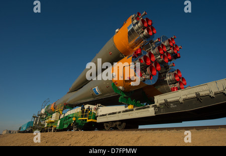 Expedition 35 Soyuz Rollout 201303260006(HQ) Foto Stock